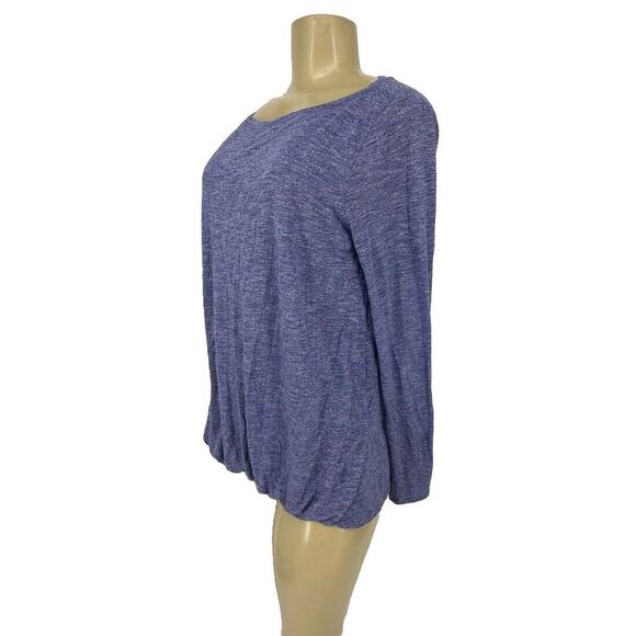 Athleta Small Long Sleeve Boat Neck Active Running Gym T-Shirt Rolled Hem 33-13 - Picture 2 of 8